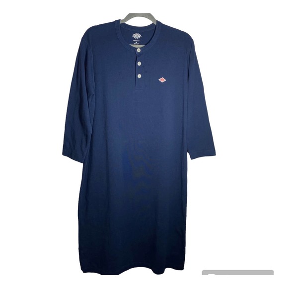 Danton Dresses & Skirts - Danton France 3/4 Sleeve Midi T Shirt Dress 100% Cotton Dark Blue Size 36